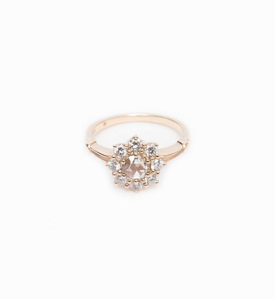 Rings Anna Sheffield | Champagne Diamond Petite Celestine Ring