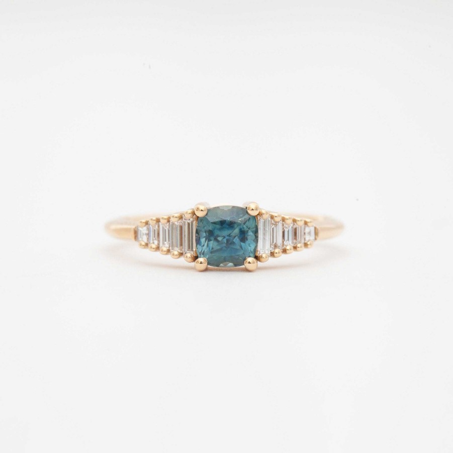 Rings Artemer | Radiant Sapphire Gradient Diamond Ring