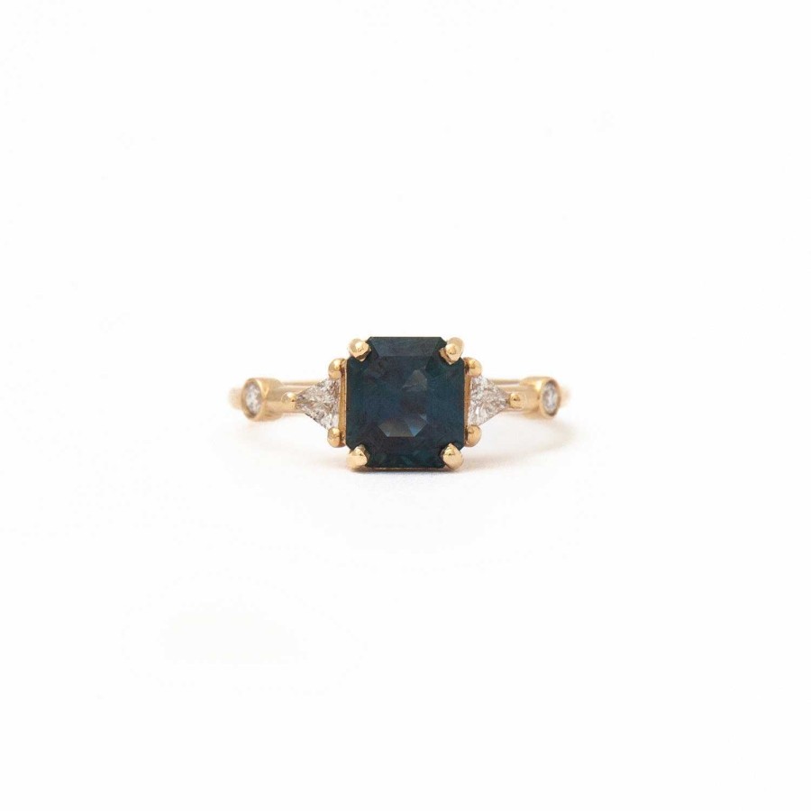 Rings Porter Gulch | 2.24 Ct Teal Radiant Sapphire Scarlett Ring