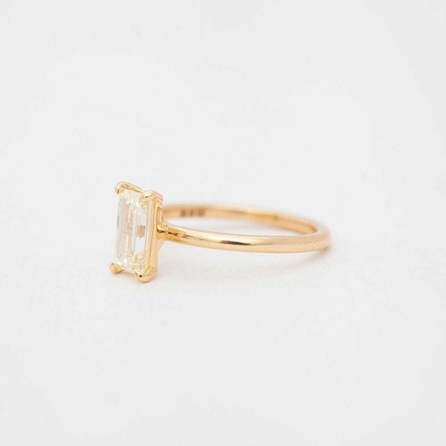 Rings The Future Fine | 1.11 Ct Vintage Baguette Coursiere Solitaire