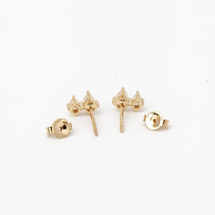 Earrings Adina Reyter | Premier Amigos Two Diamond Teardrop Studs