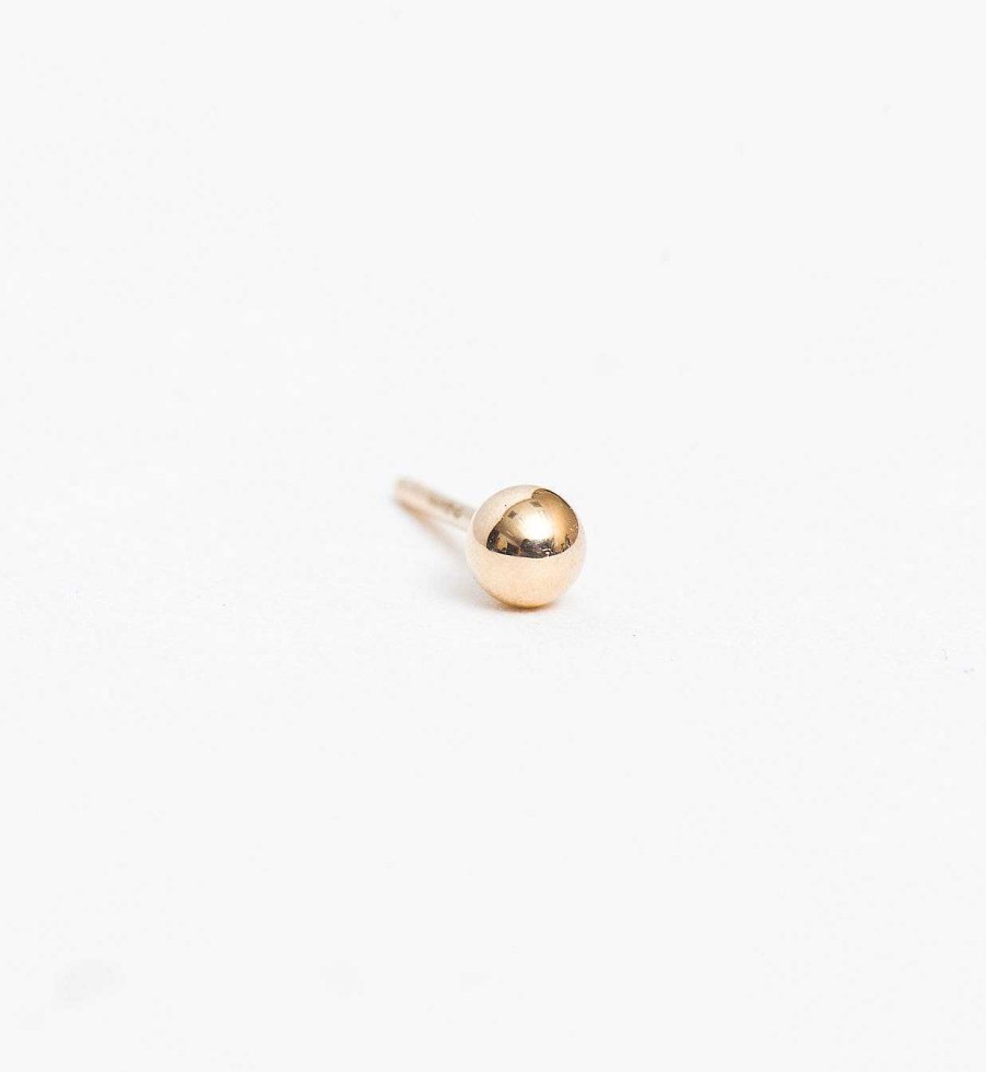 Earrings No.3 | Gold 3 Mm Ball Stud