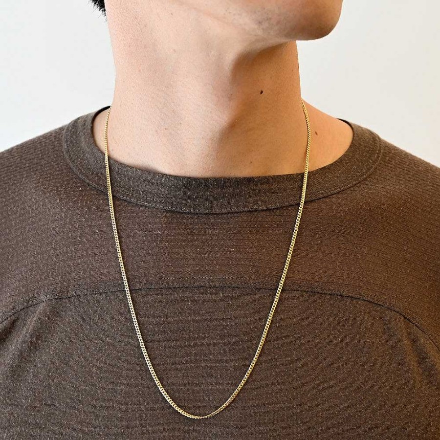 Necklaces And Pendants No.3 | 2 Mm Yellow Gold Curb Chain