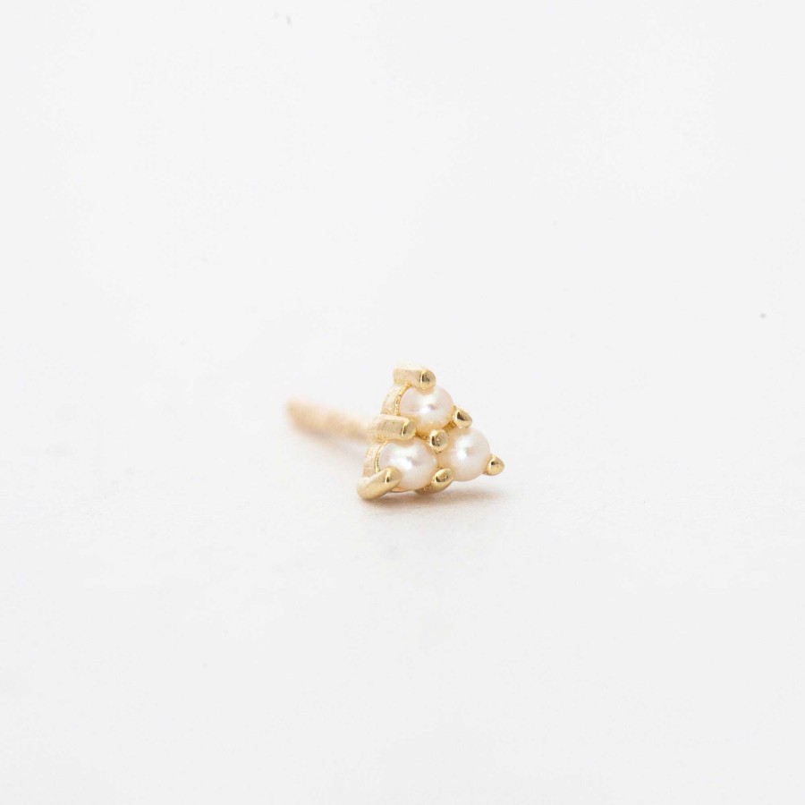 Earrings Jennie Kwon | Single Pearl Cluster Stud