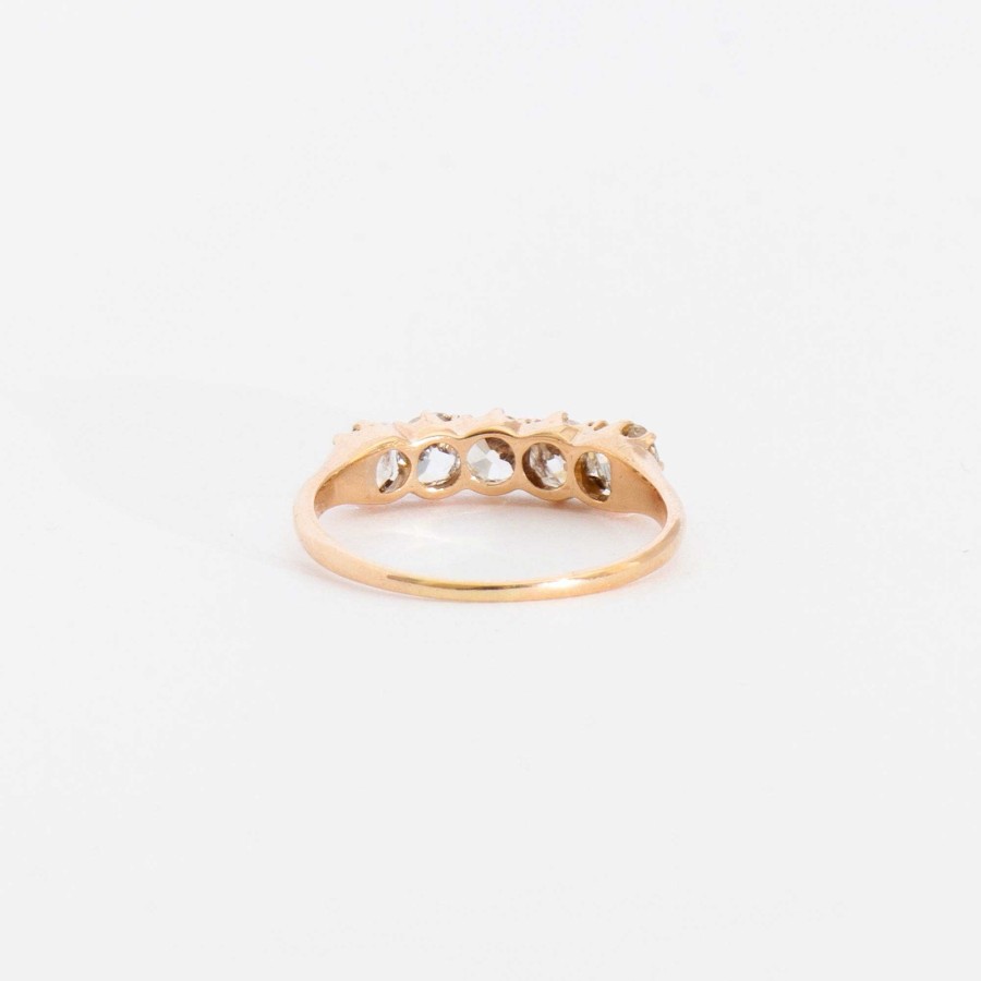 Rings Estate Jewelry | 1 Ct Old Mine Half Hoop Band