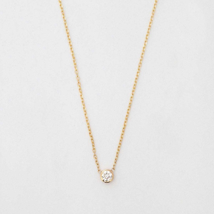 Necklaces And Pendants Vale | Gold Medium Barely-There Diamond Necklace