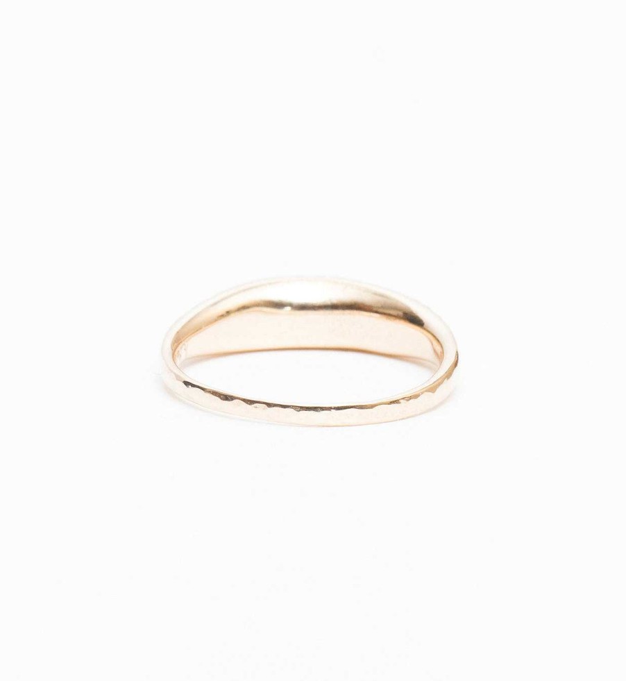 Rings Bario Neal | Crescent Hammered Diamond Ring