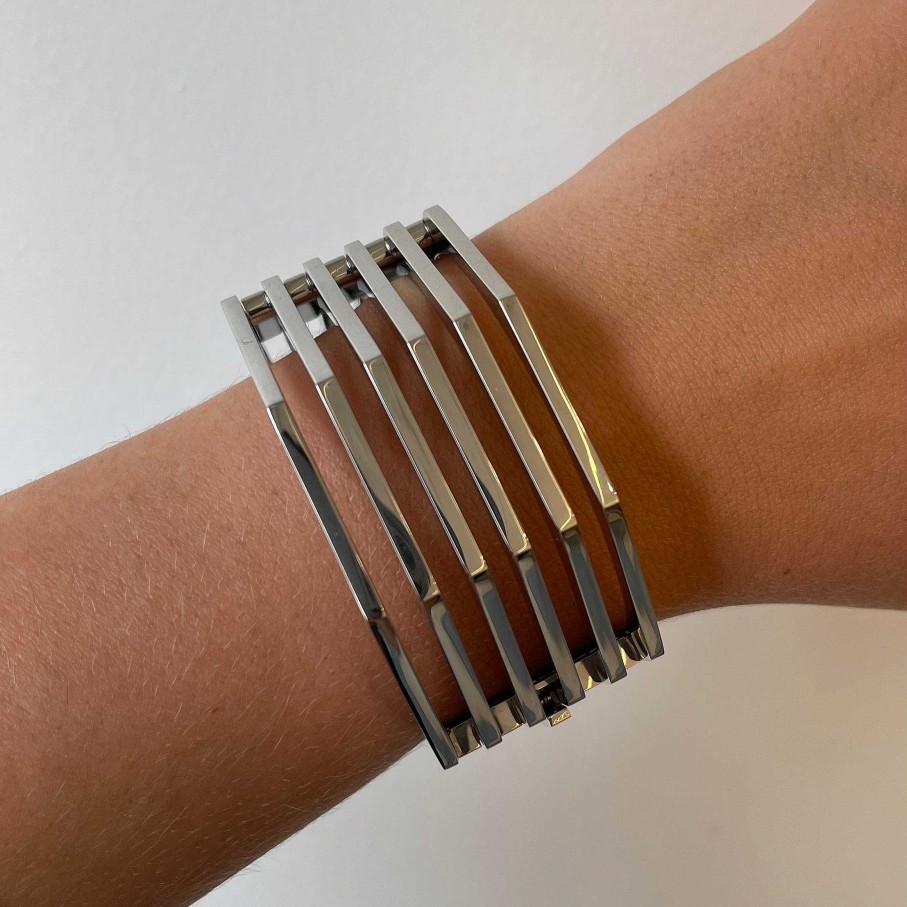 Bracelets Miansai | Stainless Steel Ponti Cuff