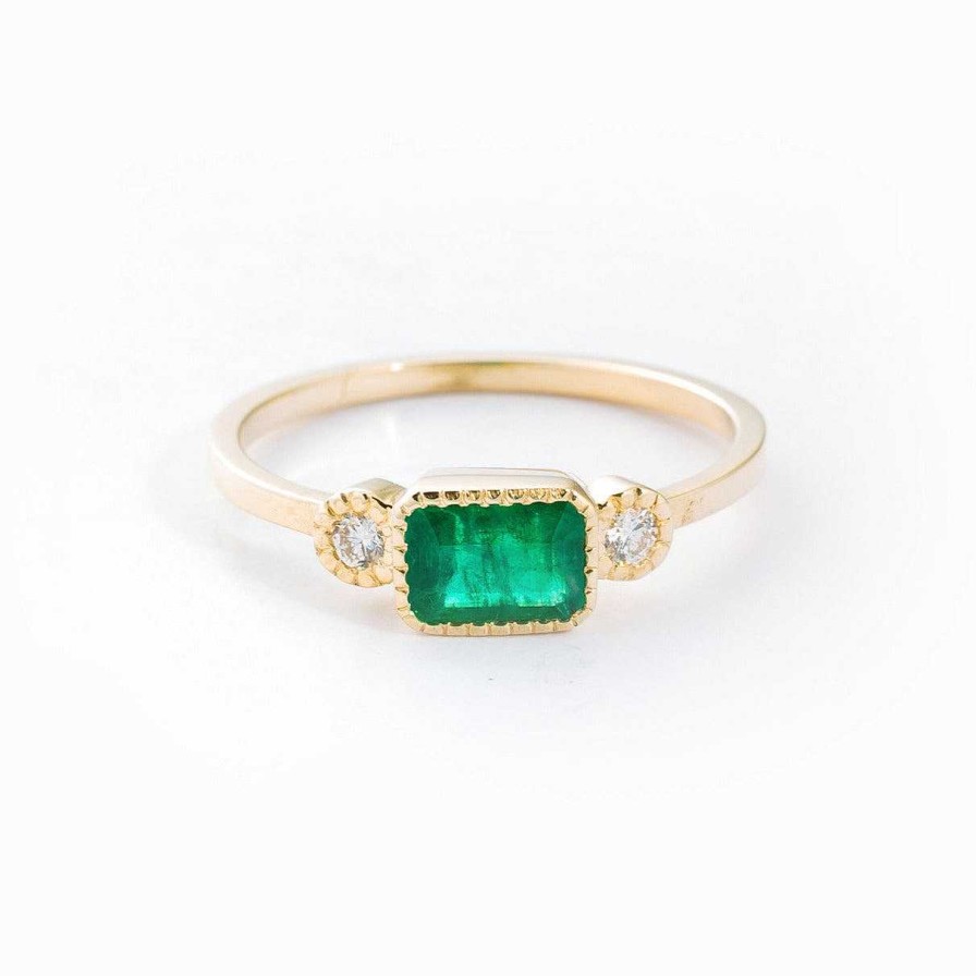 Rings Jennie Kwon | Emerald Lexie Ring