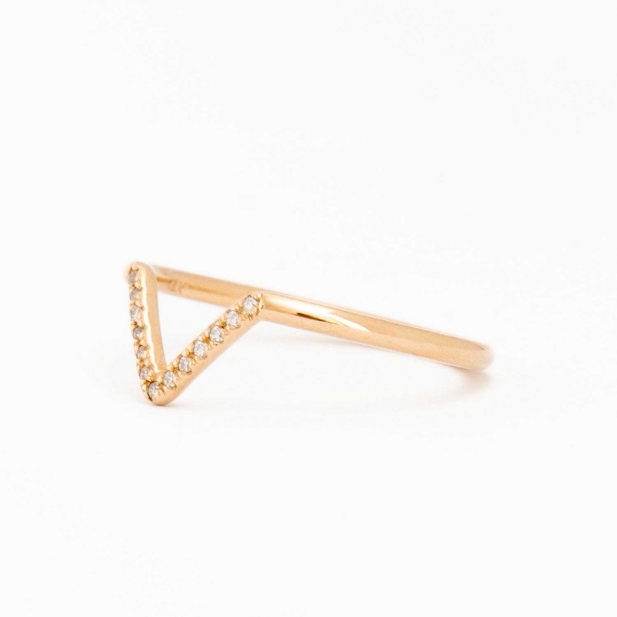 Rings WWAKE | Micropave Triangle Ring