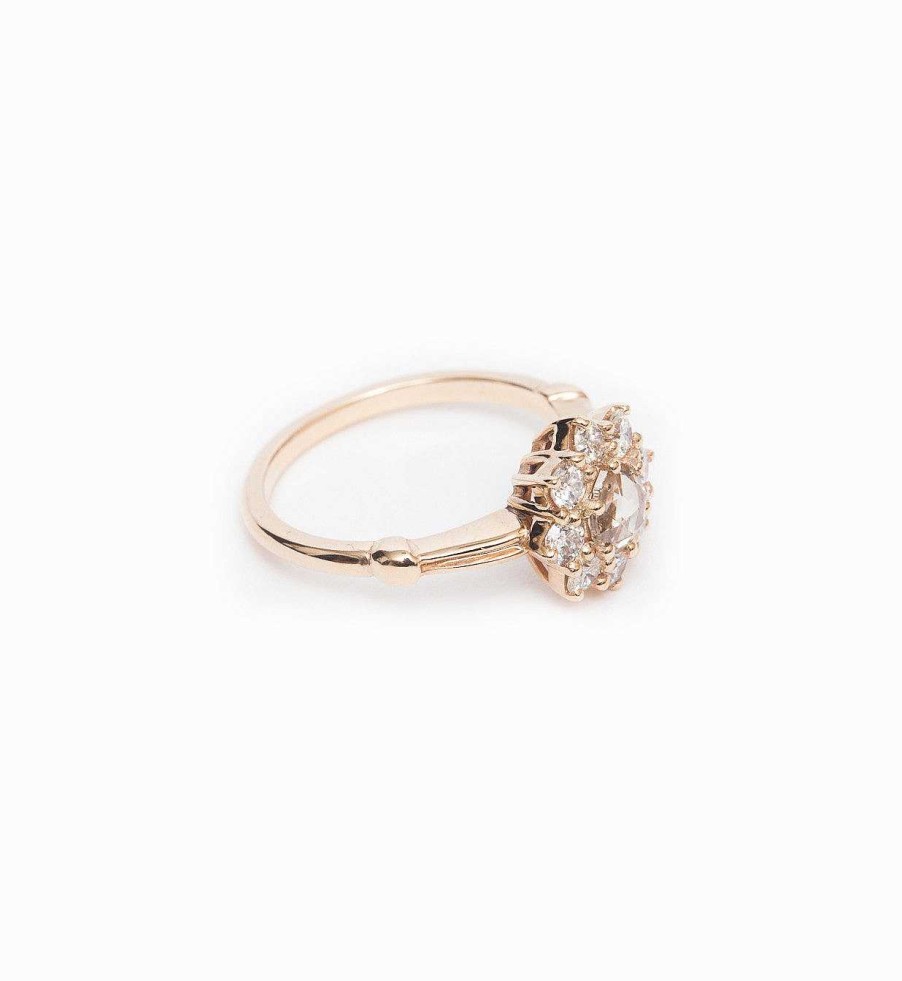 Rings Anna Sheffield | Champagne Diamond Petite Celestine Ring