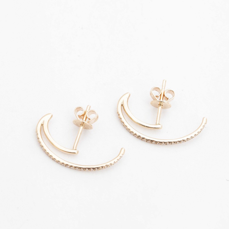 Earrings Gabriela Artigas | Pav Diamond Colmillo Earrings