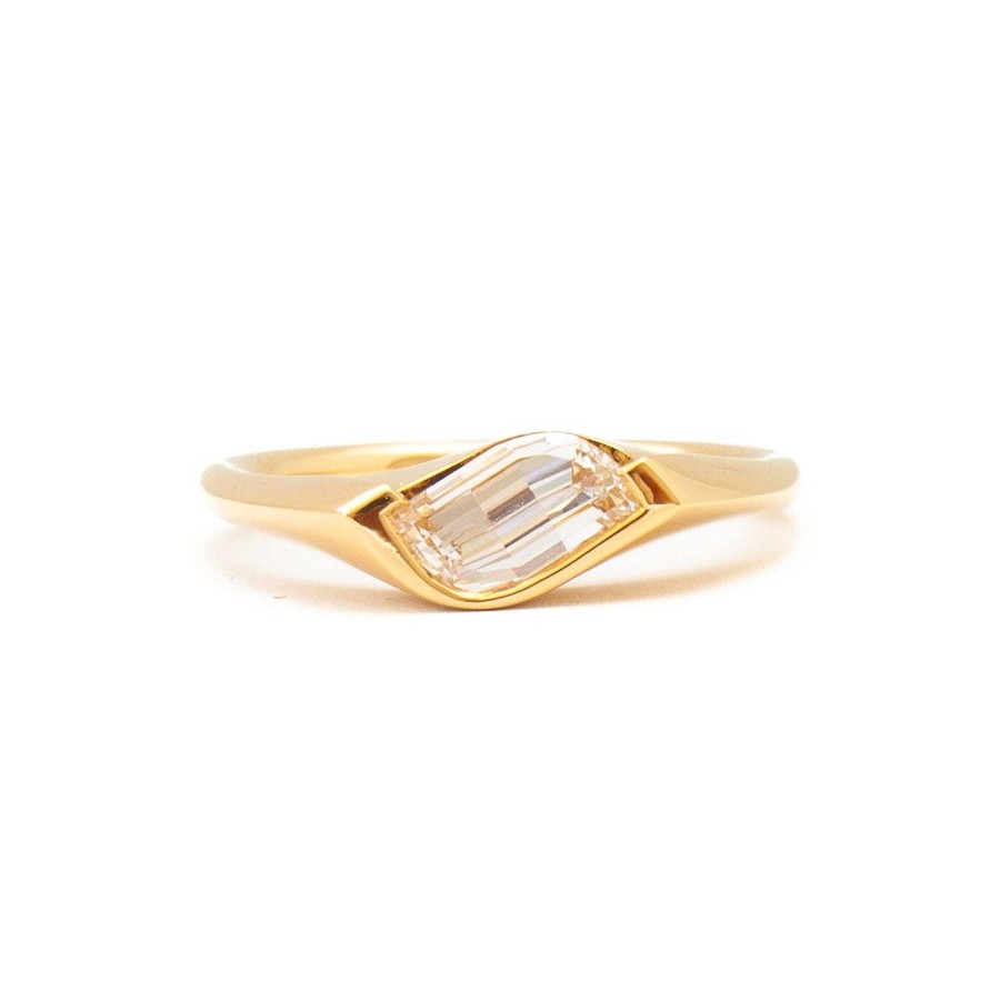 Rings Artemer | 0.90 Ct Flame-Cut Diamond Ring