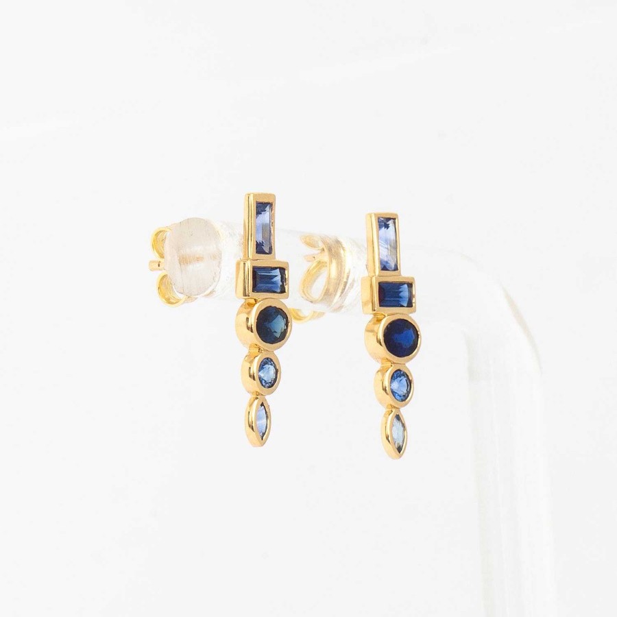 Earrings Sorellina | Blue Sapphire Totem Studs