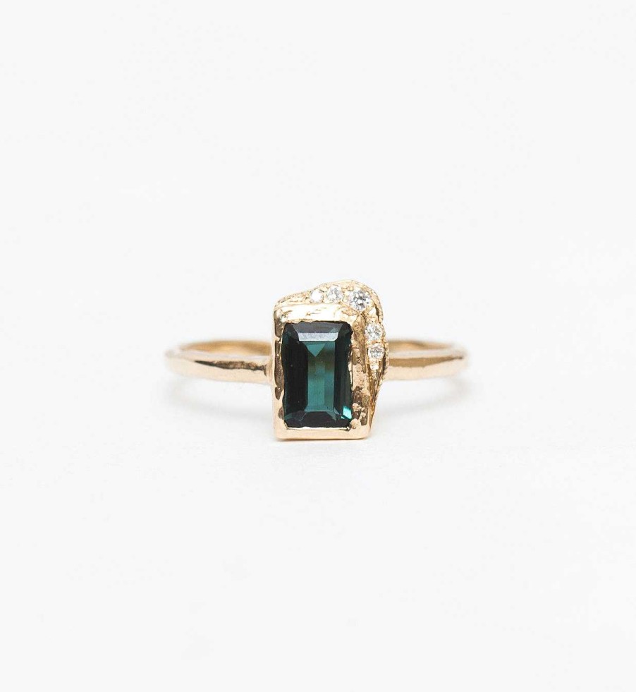 Rings Misa | Reflection North-South Green Tourmaline Ring