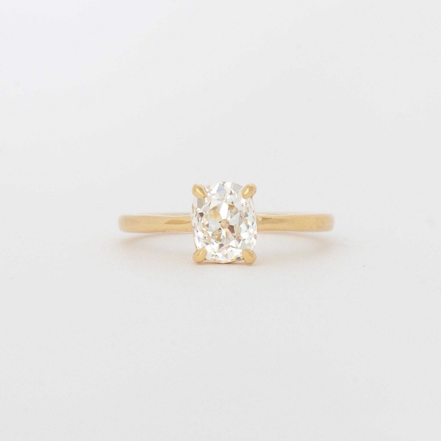 Rings The Future Fine | 1.28 Ct Elongated Old Mine Diamond Canopy Solitaire