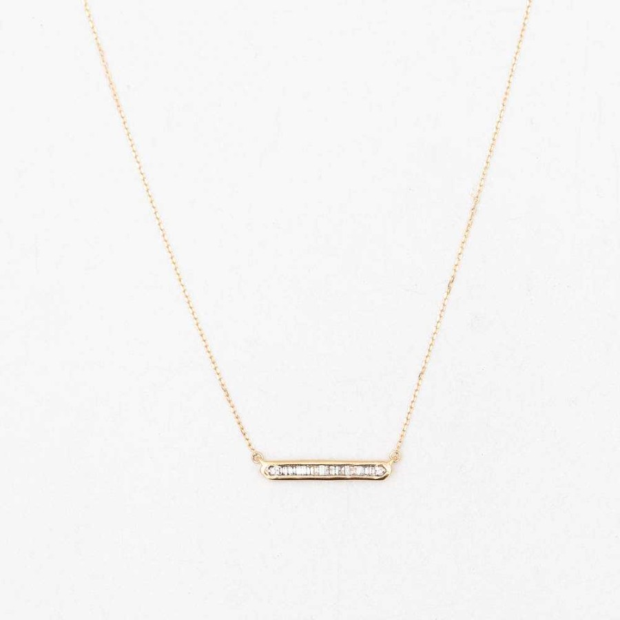 Necklaces And Pendants Adina Reyter | Baguette Bar Necklace