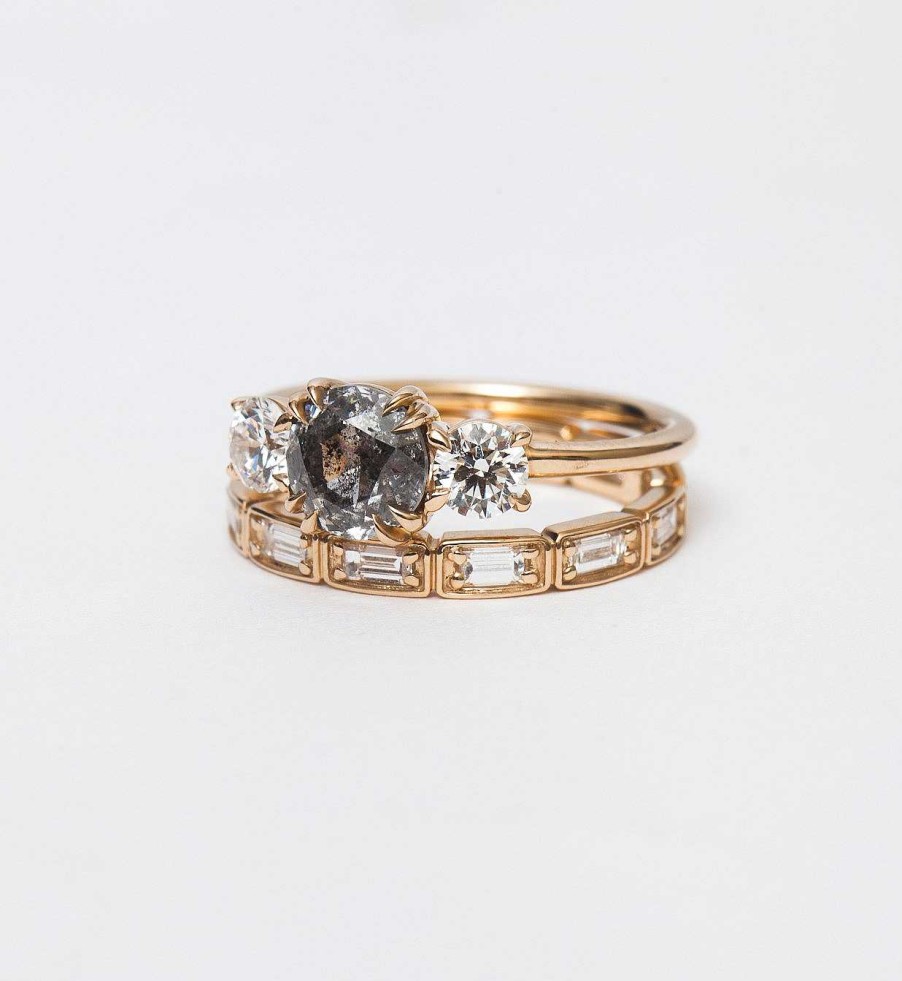 Rings Anna Sheffield | 0.85 Ct Wheat Baguette Eternity Band