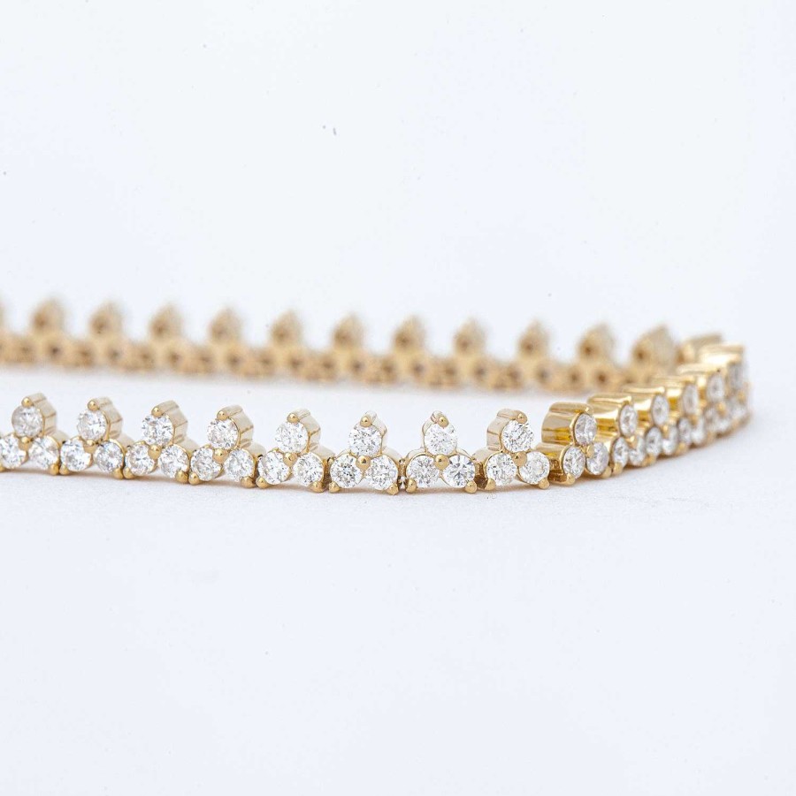 Bracelets Adina Reyter | Diamond Cluster Tennis Bracelet