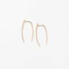 Earrings Gabriela Artigas | Gold Large Infinite Tusk Earrings