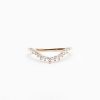 Rings Anna Sheffield | White Diamond Celestine Curve Band