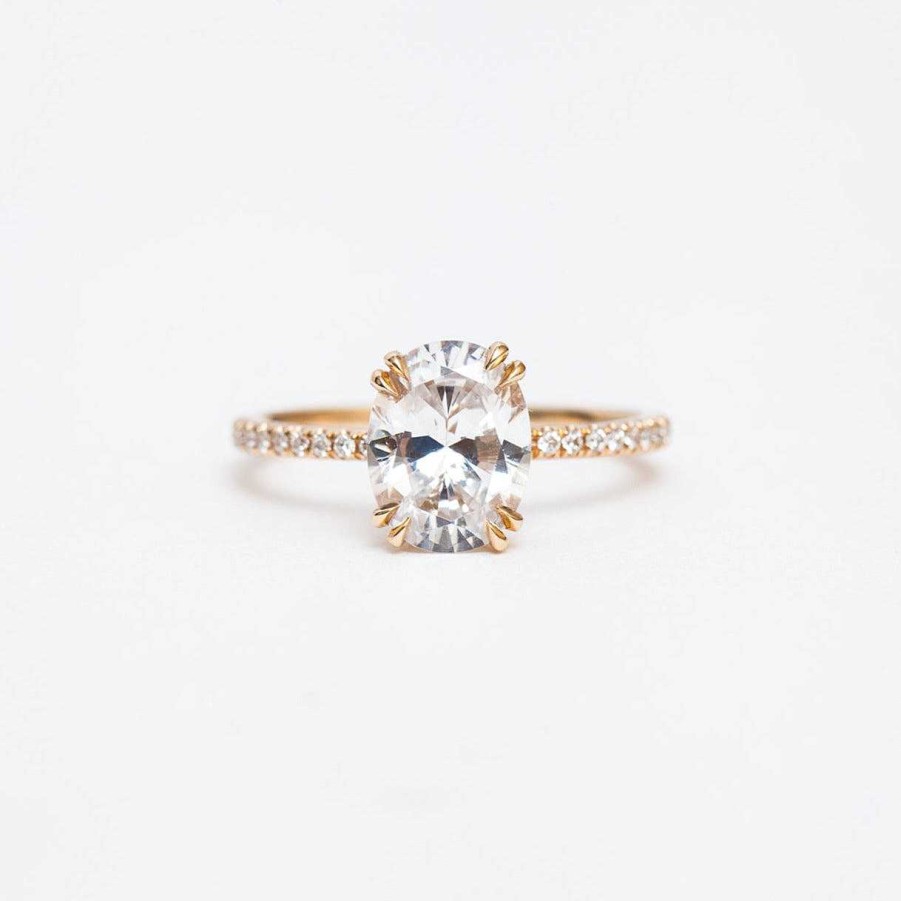 Rings Anna Sheffield | Oval Eleonore Delicate Pav Ring