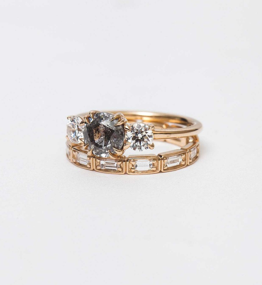 Rings Anna Sheffield | Wheat Baguette Eternity Band