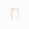 Earrings Gabriela Artigas | Rose Gold/White Diamond Pav Infinite Tusk Single Earring