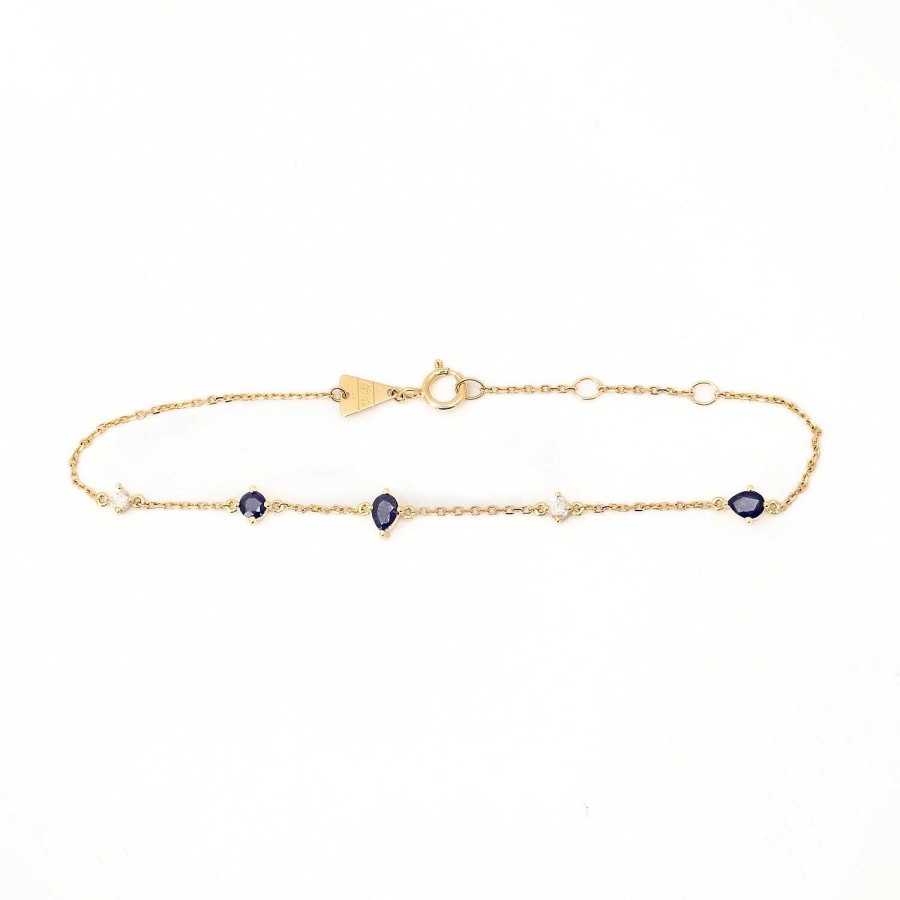 Bracelets Adina Reyter | Premier Amigos Sapphire And Diamond Station Bracelet