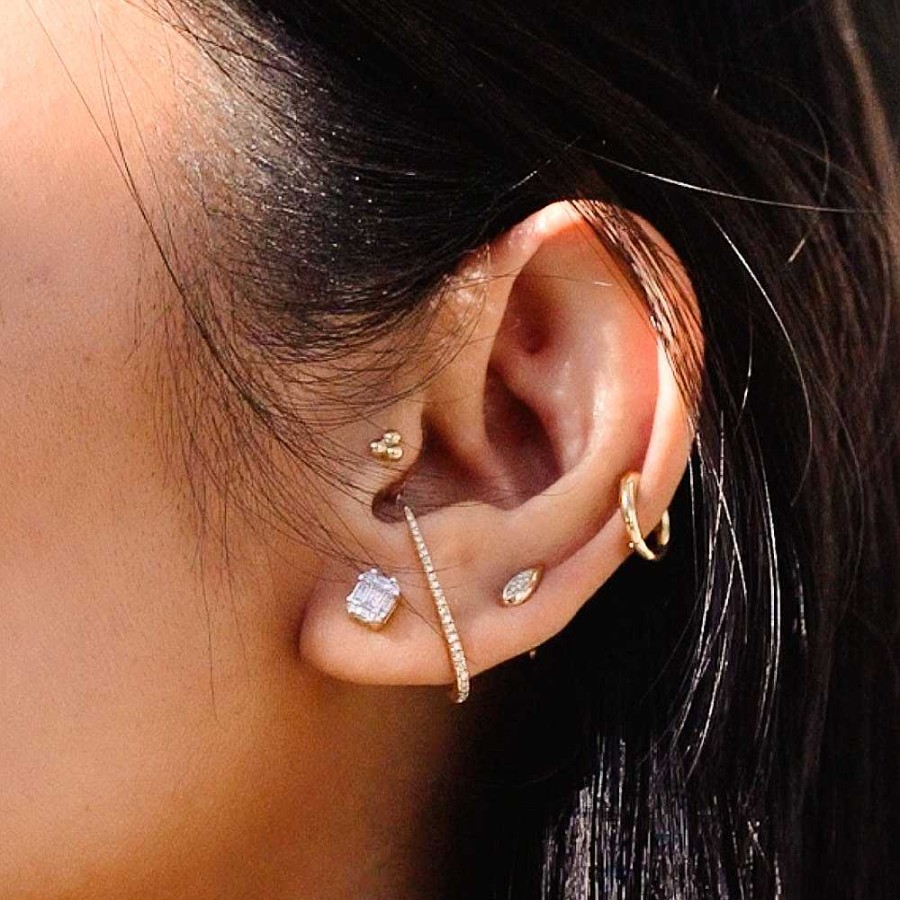 Earrings Adina Reyter | Pav Water Drop Studs