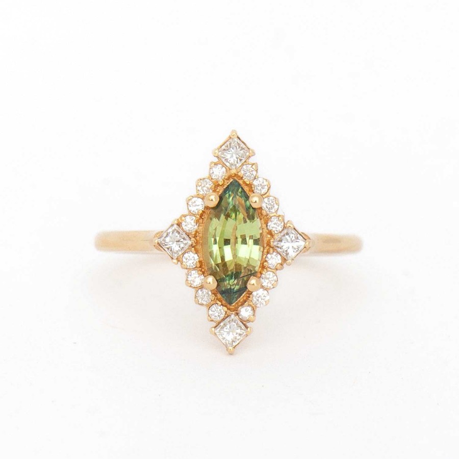 Rings Porter Gulch | 0.83 Ct Green Sapphire Marie Ring