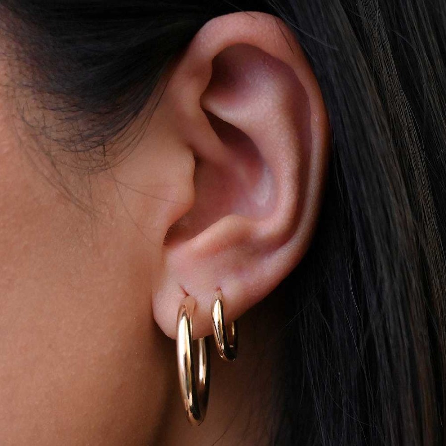 Earrings Adina Reyter | 15 Mm Tube Hoops