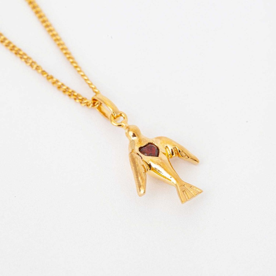 Necklaces And Pendants Meadowlark | Dove & Heart Charm Necklace