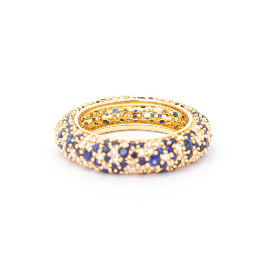 Rings Adina Reyter | Night Sky Pave Sapphire & Diamond Eternity Ring