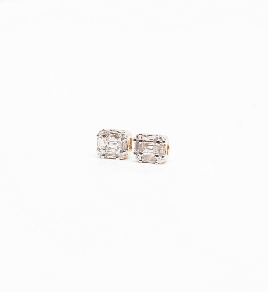 Earrings Adina Reyter | Multi Baguette Studs