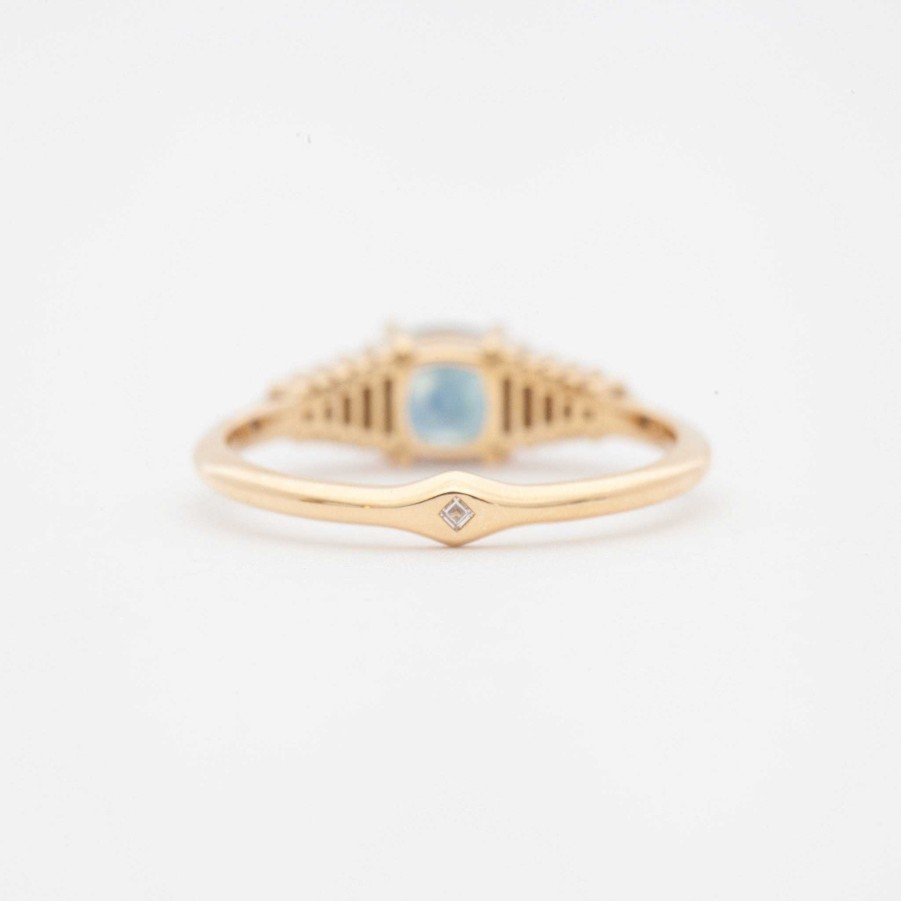 Rings Artemer | Radiant Sapphire Gradient Diamond Ring