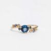 Rings WWAKE | Medium Organic Sapphire Crossover Ring