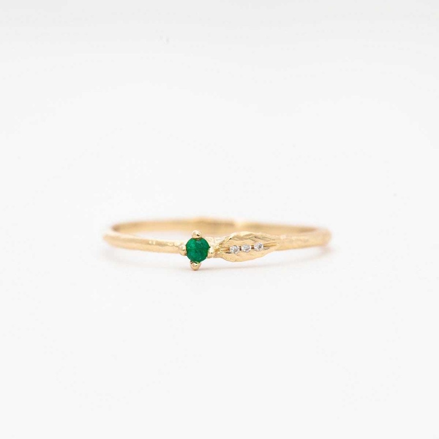 Rings Misa | Sprout Emerald Ring