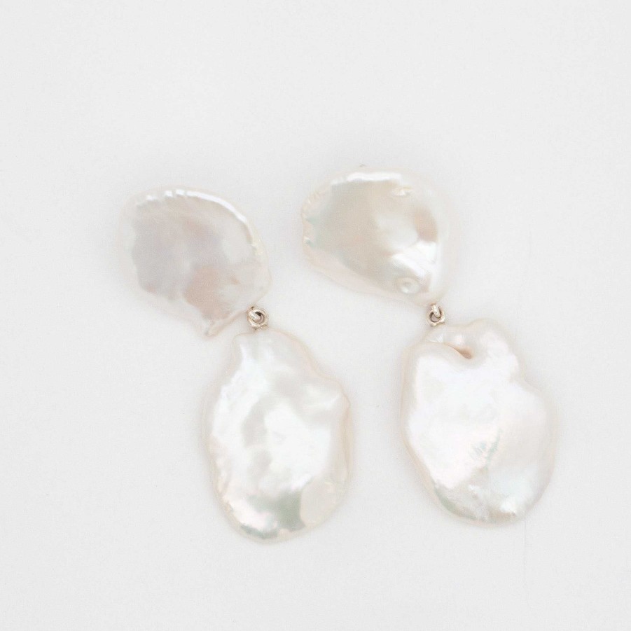 Earrings Meadowlark | Petal Pearl Drop Earrings