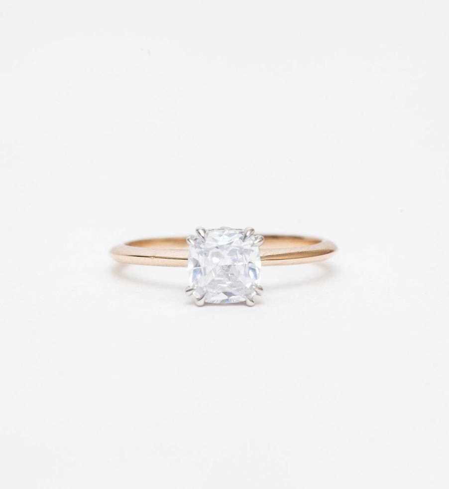 Rings Anna Sheffield | Cushion Knife-Edged New Hazeline Ring