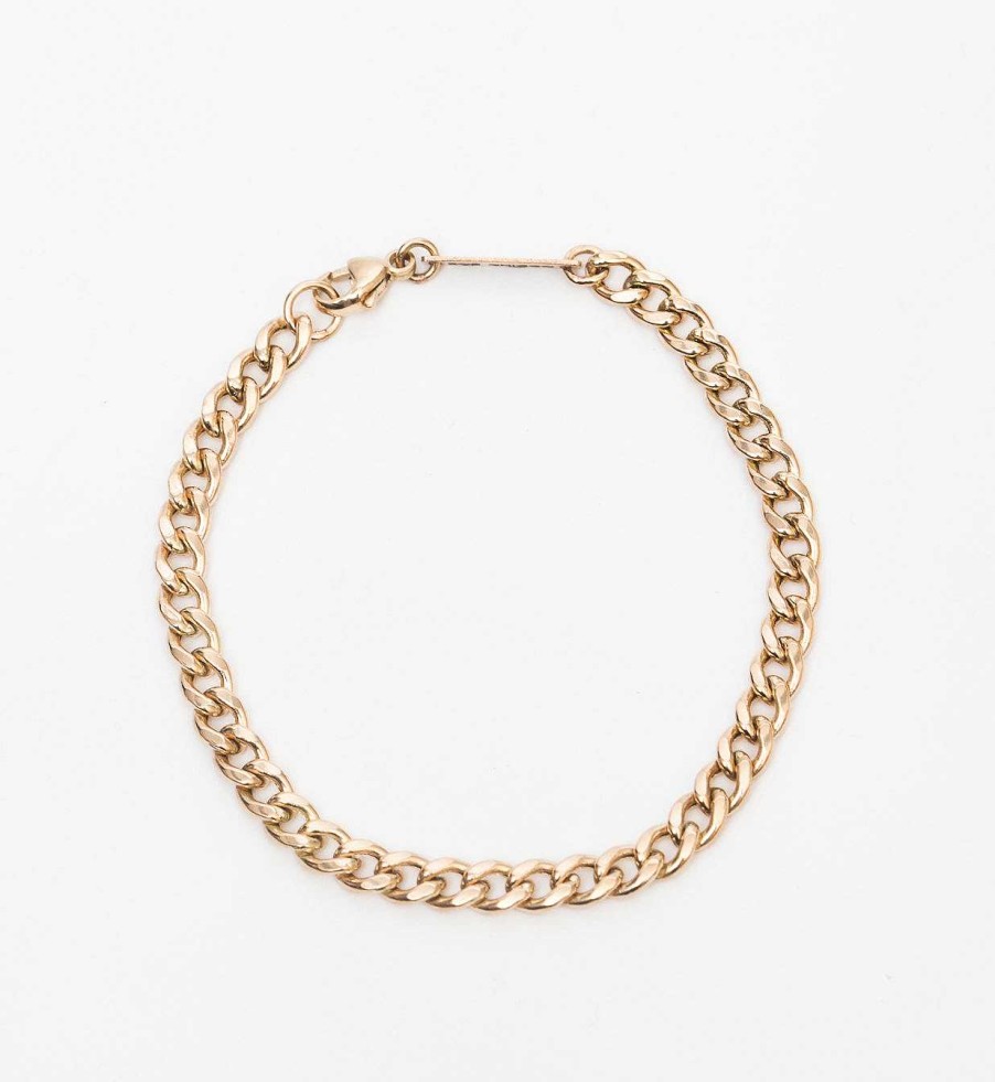 Bracelets Zoe Chicco | Medium Curb Chain Bracelet