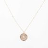 Necklaces And Pendants Zoe Chicco | Small Sunbeam Medallion Necklace