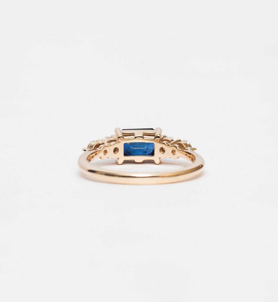 Rings Anna Sheffield | Large Sapphire Five Stone Bea Ring