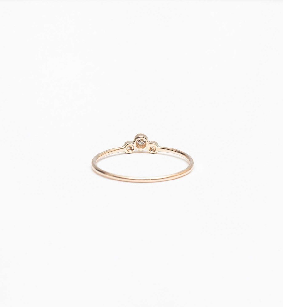 Rings Zoe Chicco | Small Graduated Bezel Ring