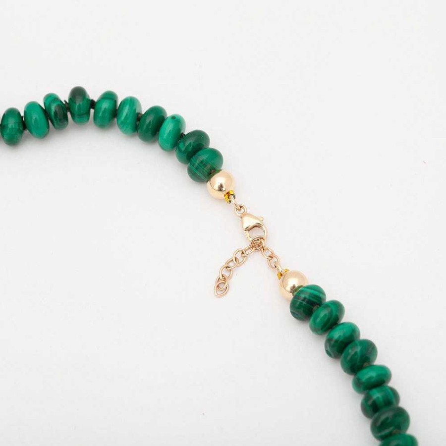 Necklaces And Pendants No.3 | Malachite Roundel Strand Necklace