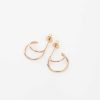 Earrings Zoe Chicco | Double Wire Huggie Hoops