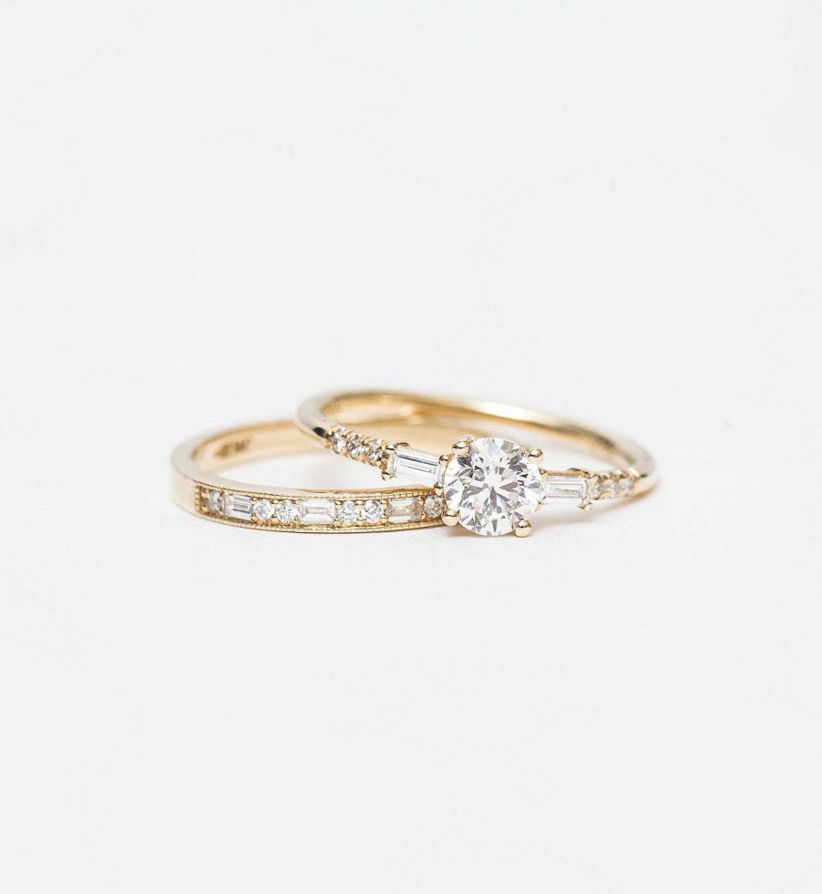 Rings Jennie Kwon | Diamond Melody Baguette Equilibrium Ring