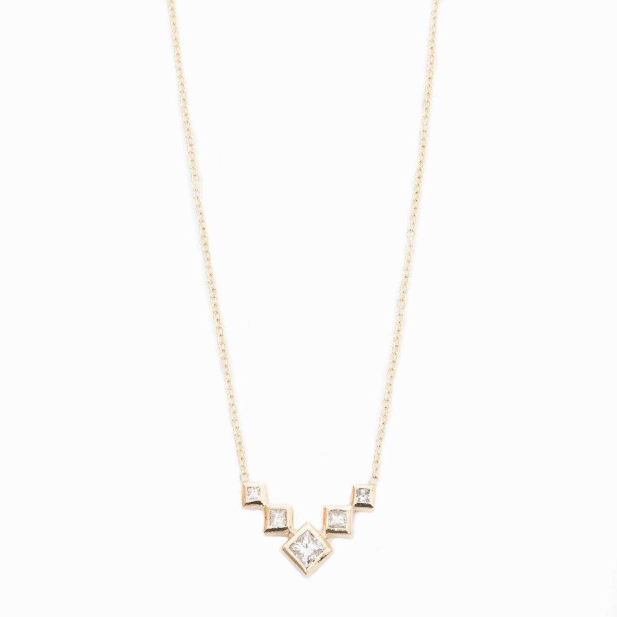 Necklaces And Pendants Zoe Chicco | Graduated Princess V Necklace