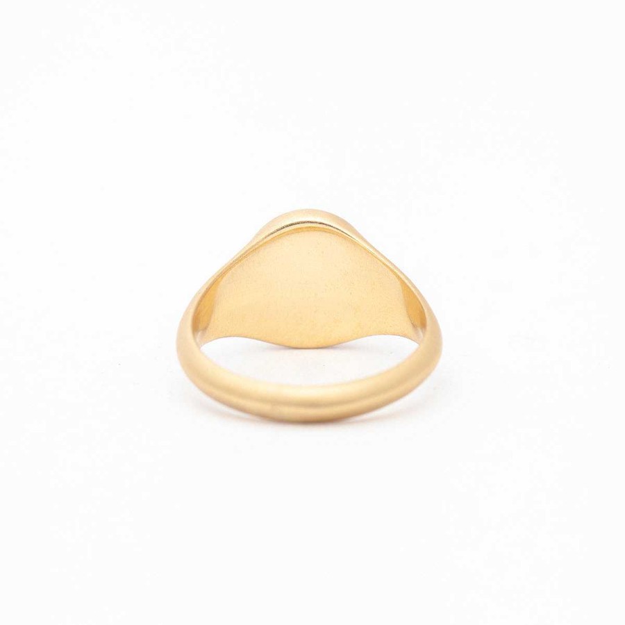 Rings Jade Trau | Pav Oval Signet Ring