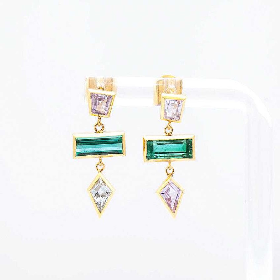 Earrings Era Jewelry | Three Tier Grande Interlock Earrings